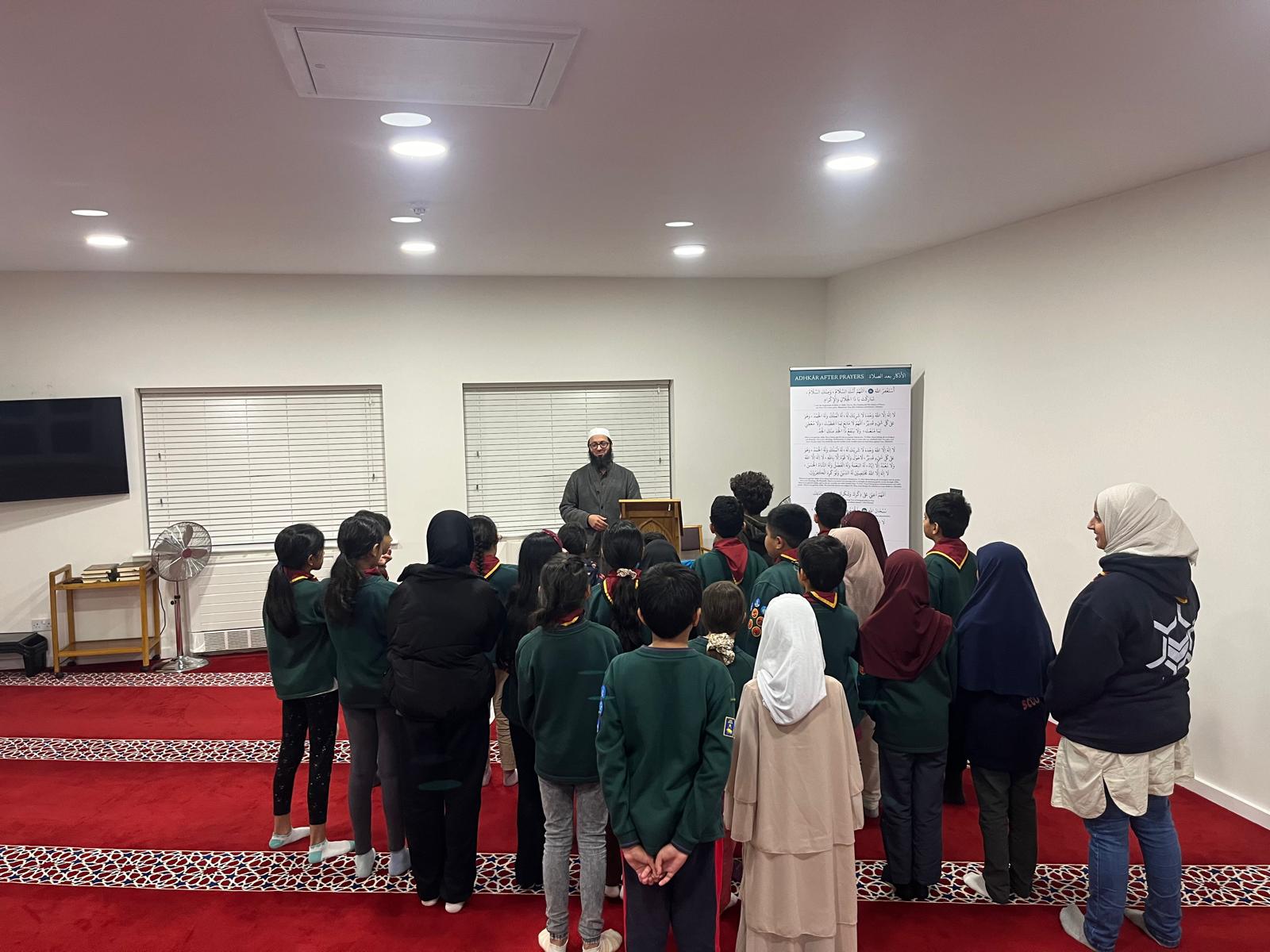 Prayer hall seating area